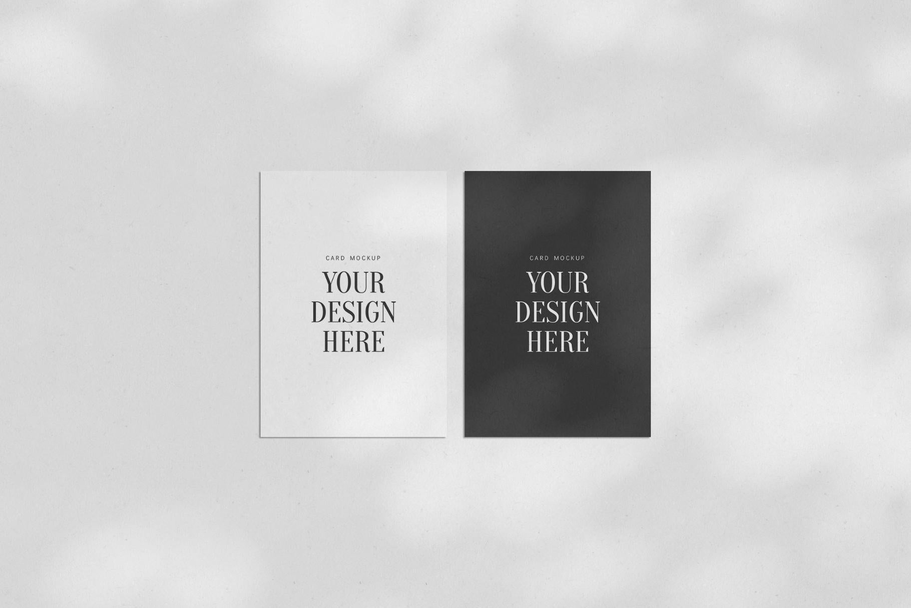 PAPER MOCKUP SET #3 | 3.5x5 Card Mockup | PSD Mockup