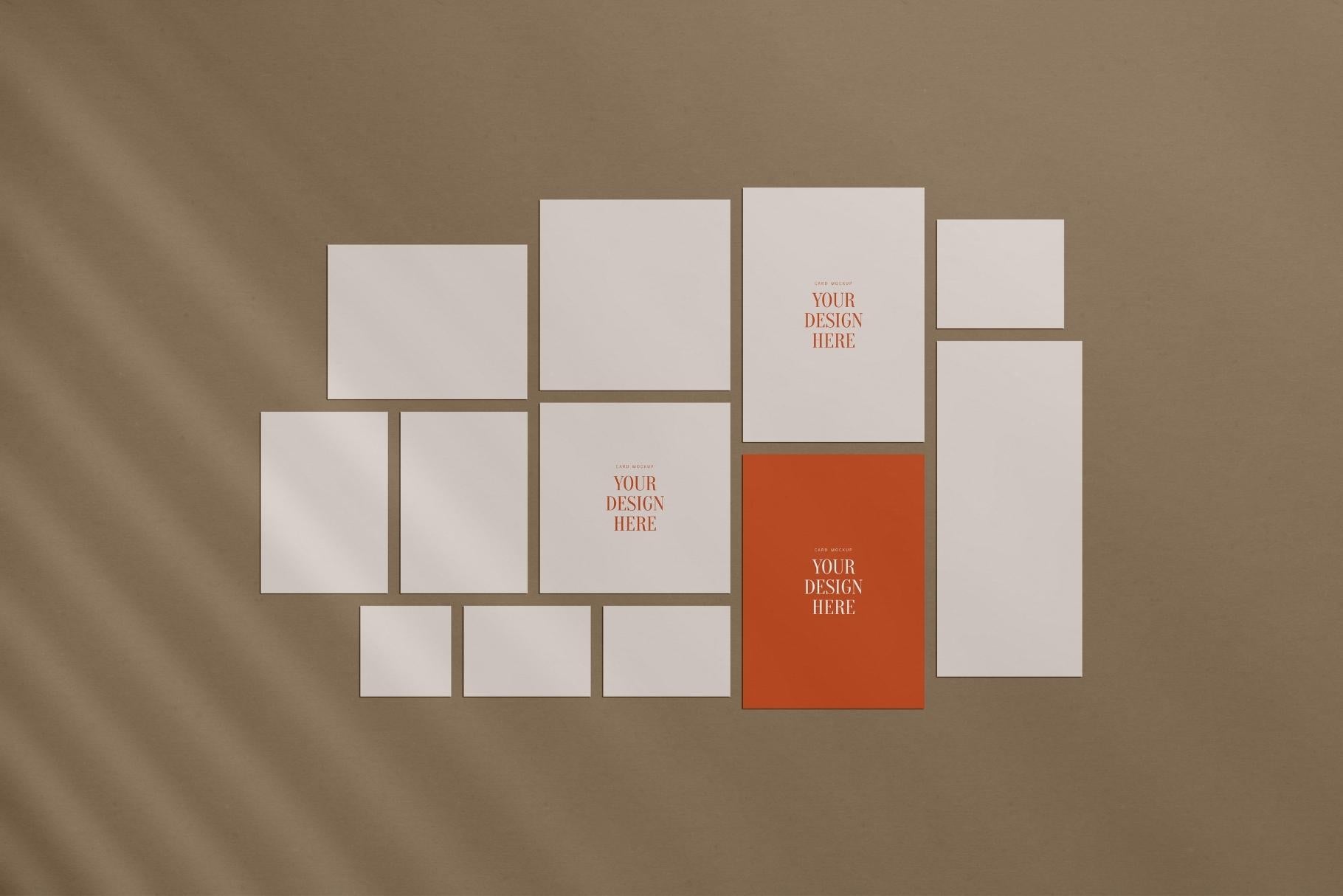 PAPER MOCKUP SET #12 | Stationery Mockup | Card Mockup | PSD Mockup