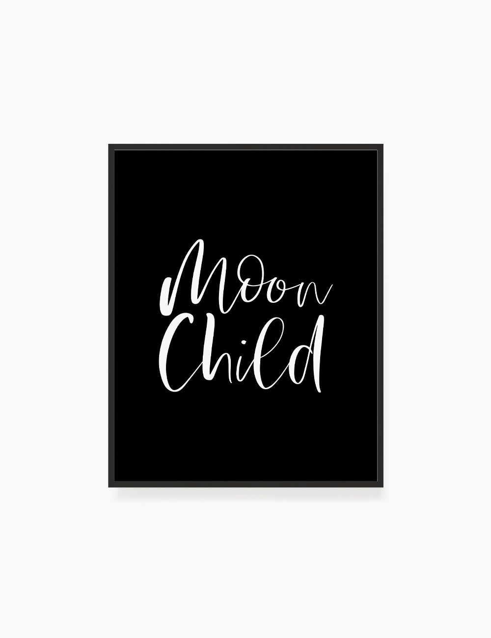 Printable Wall Art Quote: MOON CHILD. Printable Poster. Boho Quote. Astrology Quote. - Paper Moon Art & Design