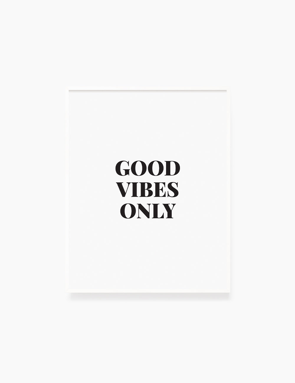 Printable Wall Art Quote: GOOD VIBES ONLY Printable Poster. Inspirational Quote. Motivational Quote. WA021 - Paper Moon Art & Design
