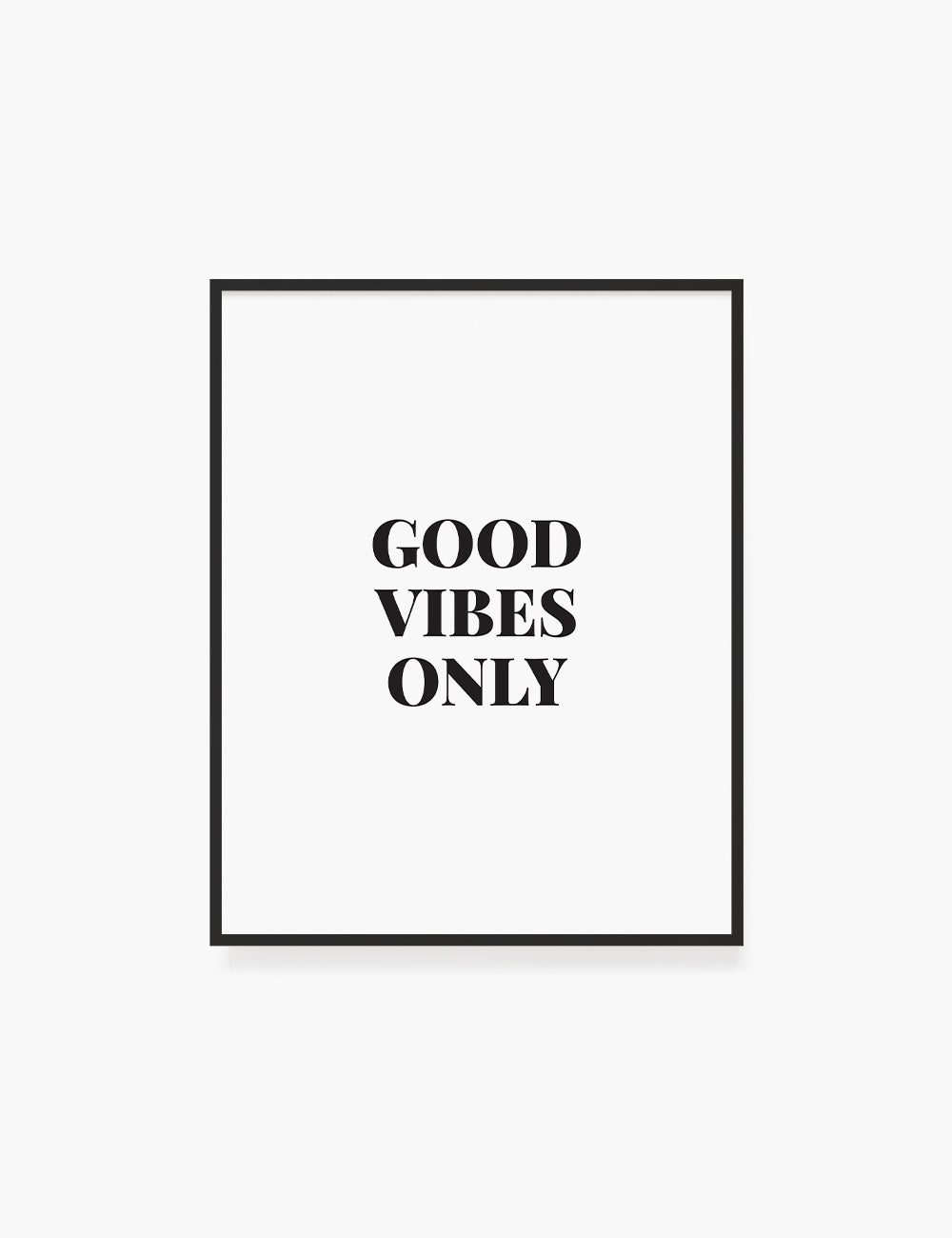 Printable Wall Art Quote: GOOD VIBES ONLY Printable Poster. Inspirational Quote. Motivational Quote. WA021 - Paper Moon Art & Design