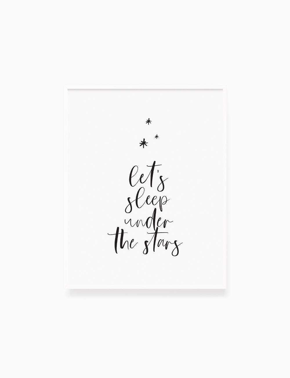 Printable Wall Art Quote: LET'S SLEEP UNDER THE STARS. – PAPER MOON Art & Design printable-wall-art-quote-let-s-sleep-under-the-stars-paper-moon-art-design