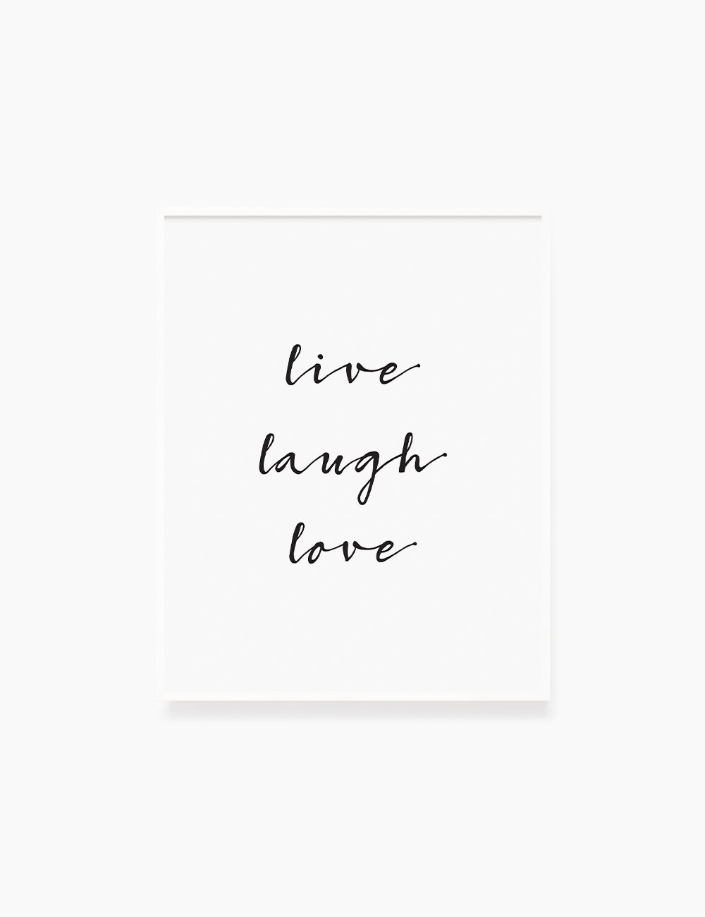 Printable Wall Art Quote: LIVE. LAUGH. LOVE. Printable Poster. Inspirational Quote. Motivational Quote. WA032 - Paper Moon Art & Design