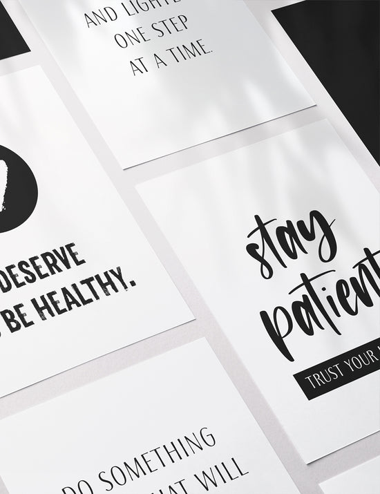 Vision Board Printables Kit | Printable Quotes & Affirmation Cards ...