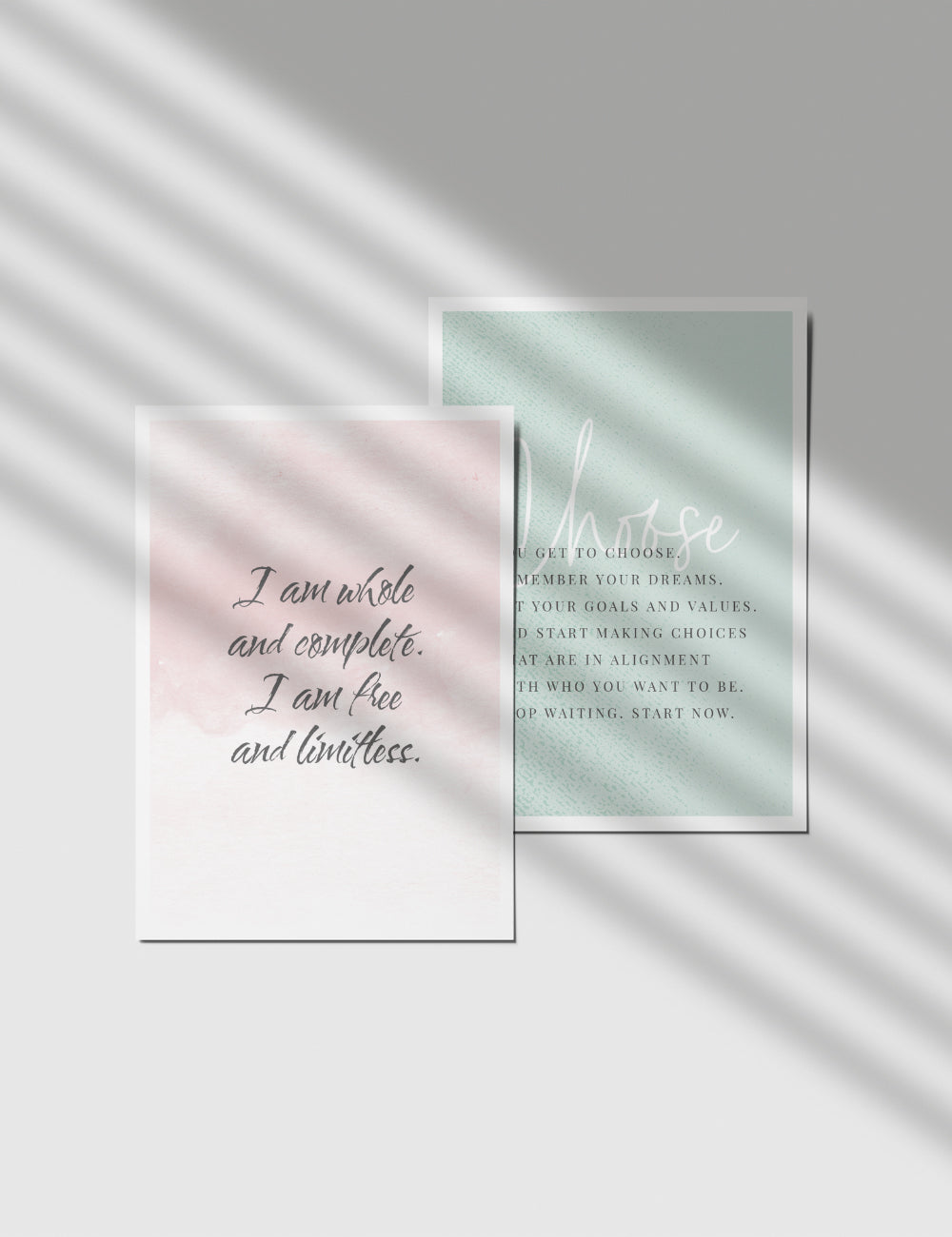 Printable Vision Board Kit 01: Affirmation Cards, Inspirational