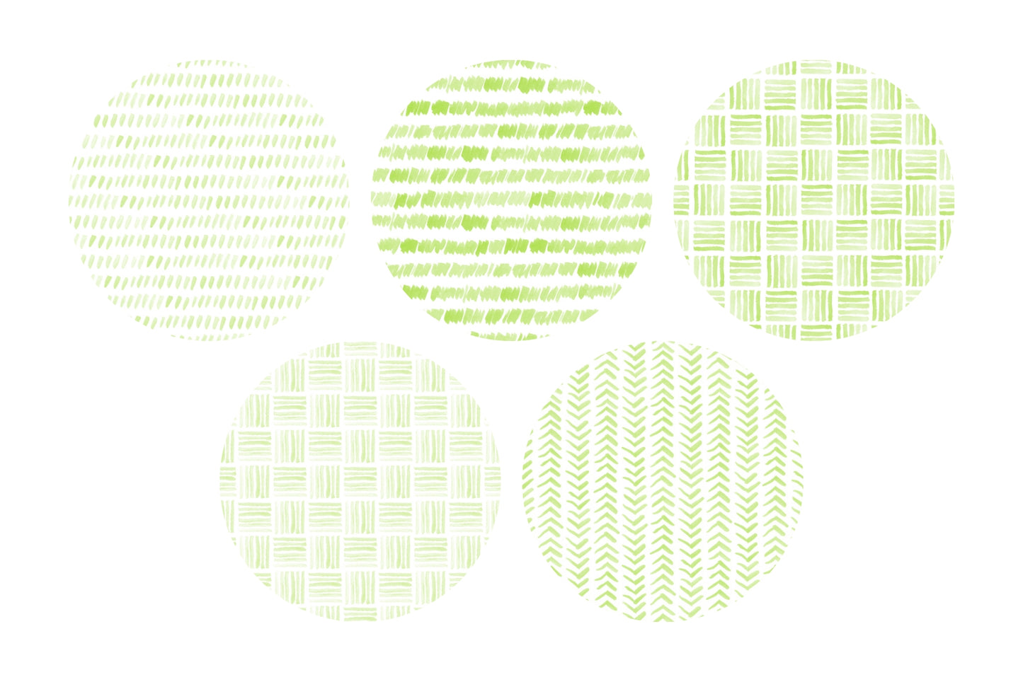 Watercolor Patterns 01 Green Watercolor Seamless Patterns