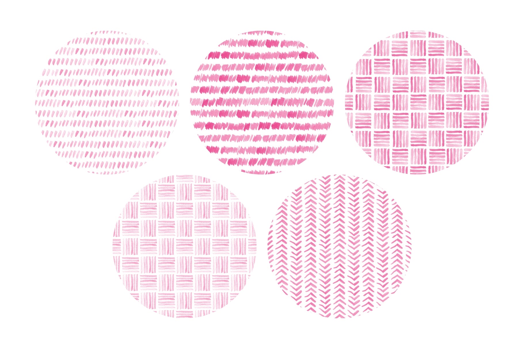 Watercolor Patterns 01 Pink Watercolor Seamless Patterns