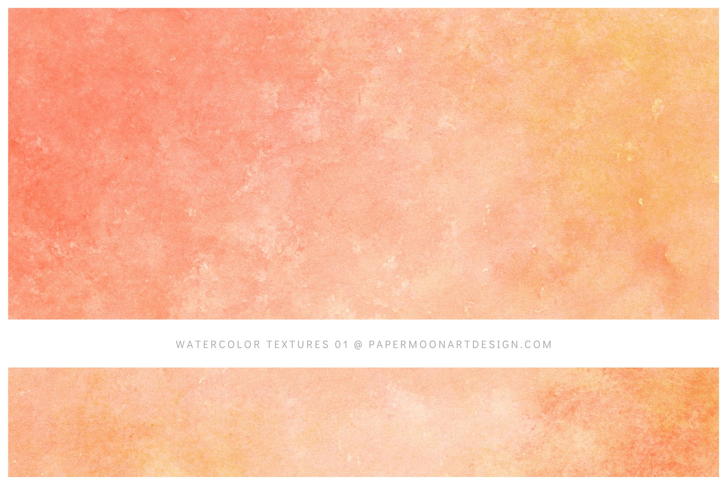 Watercolor Texture Backgrounds 01 Peach and Orange Watercolor Textures