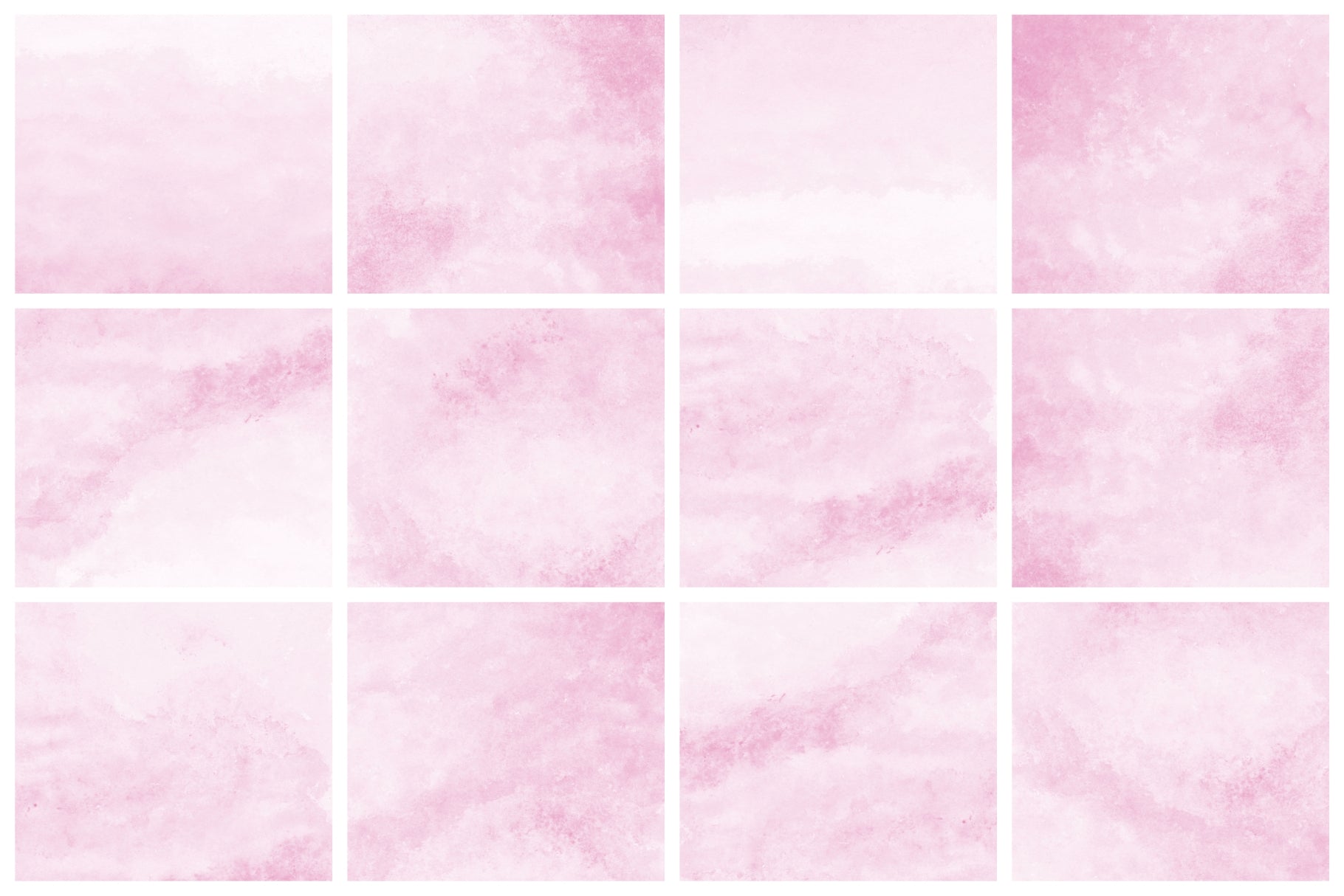 12 Watercolor Texture Backgrounds 01 Pink, Digital Scrapbook Paper – PAPER  MOON Art & Design